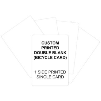 Custom Printed Cards Double Blank (Bicycle) Single Card