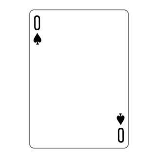 Gaff Cards 0 of Spade
